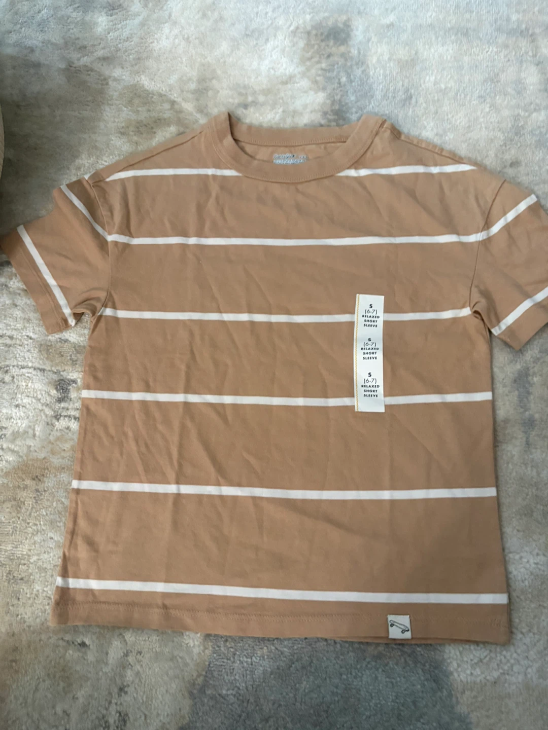 Cat & Jack Striped T-Shirt Size S (6/7)