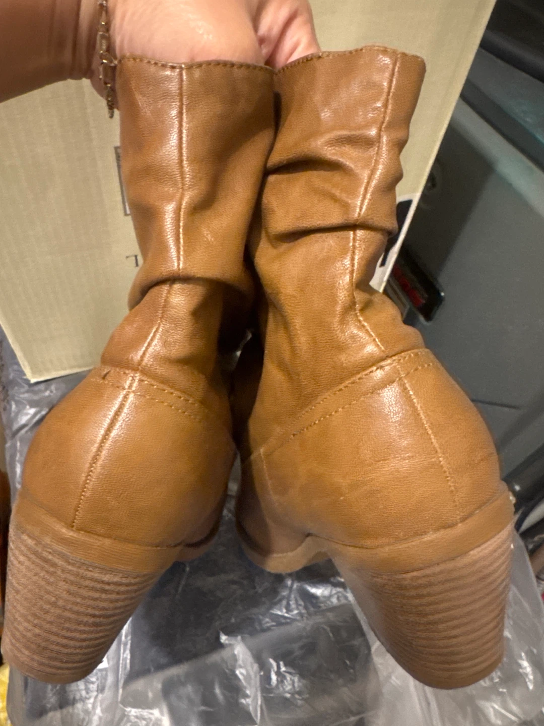 Brown Slouch Ankle Boots - photo 3