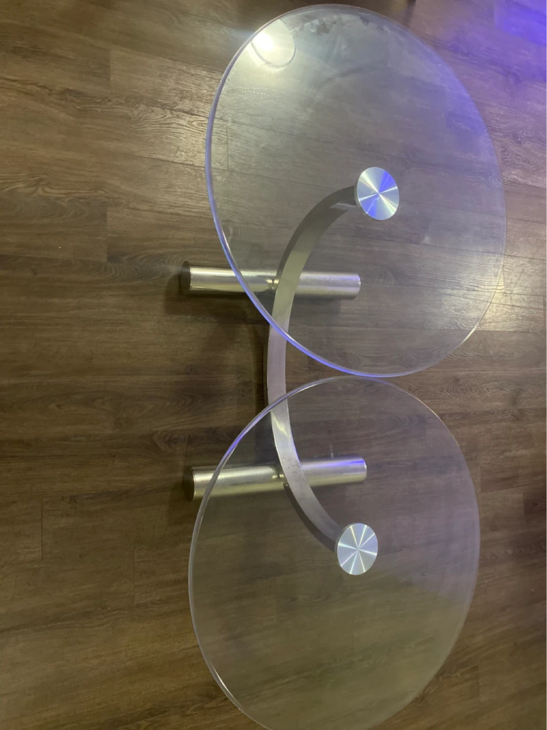 Glass and Metal Coffee Table - photo 2
