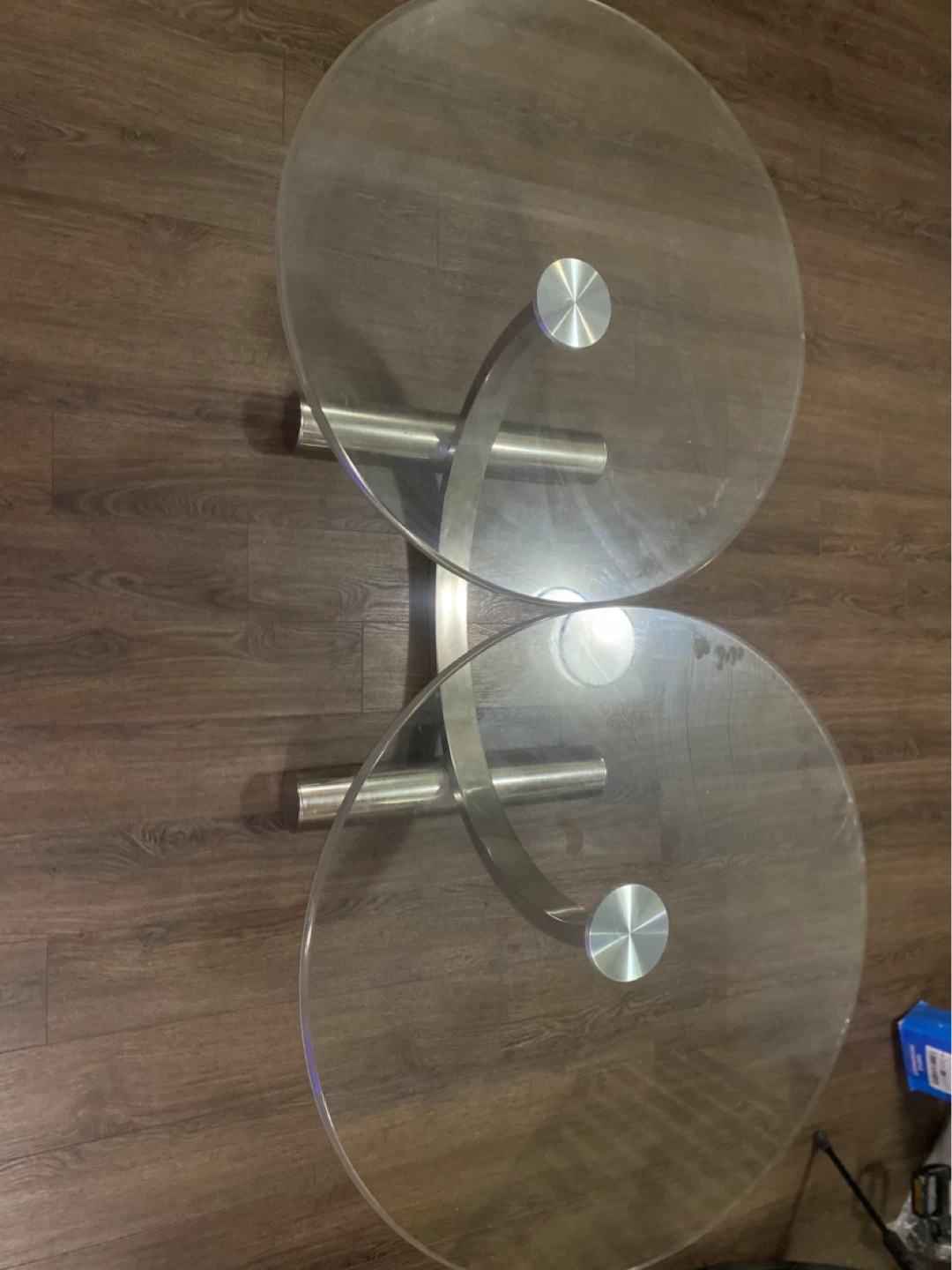 Glass and Metal Coffee Table
