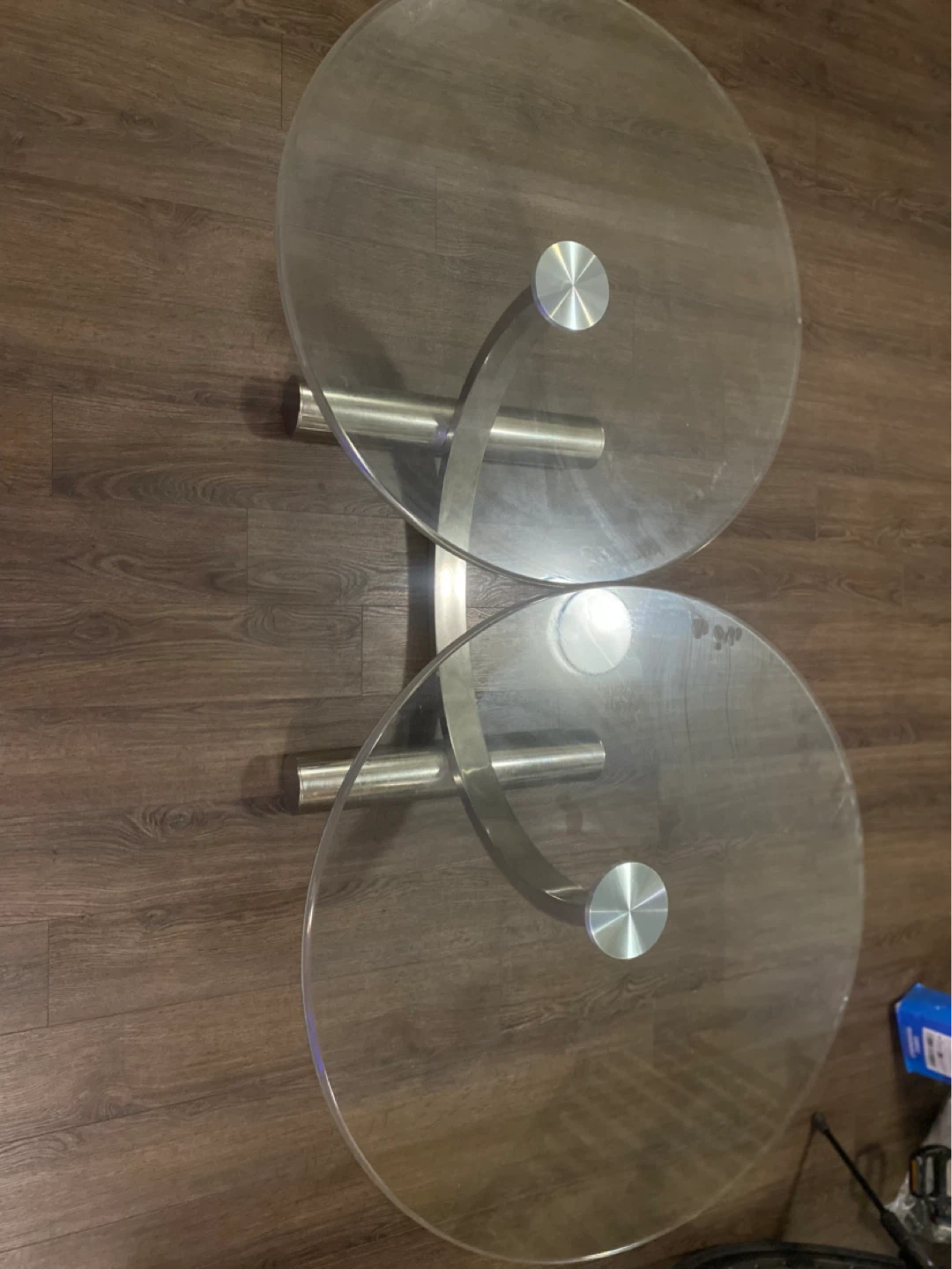 Glass and Metal Coffee Table - photo 3