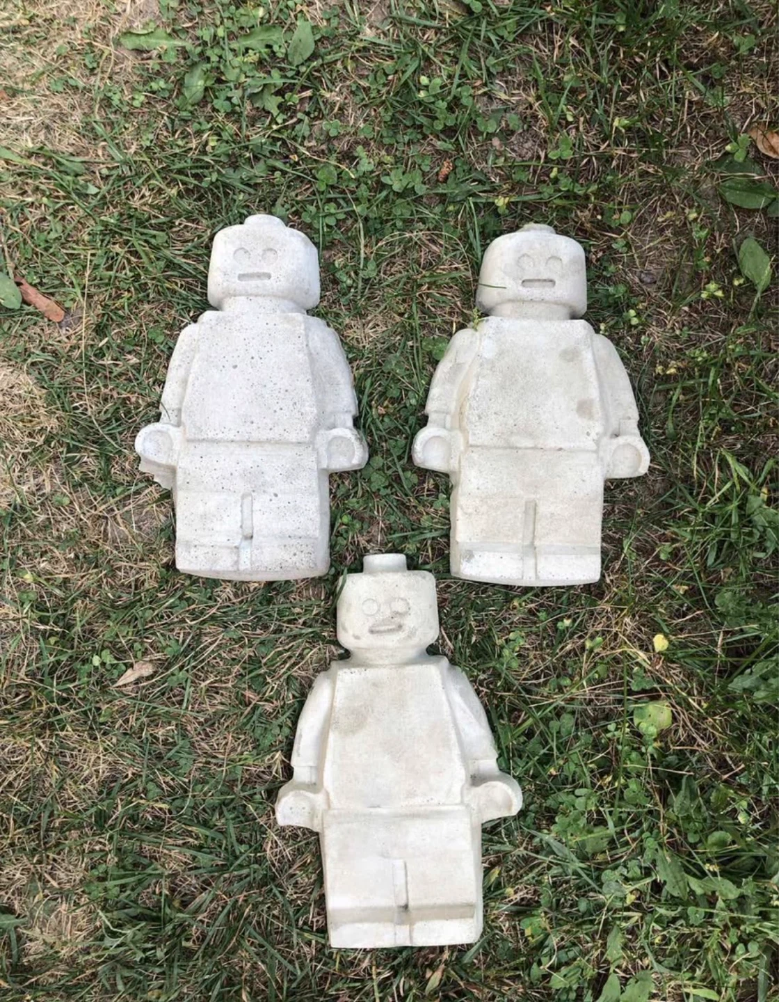 Lego Concrete Figurine Decor