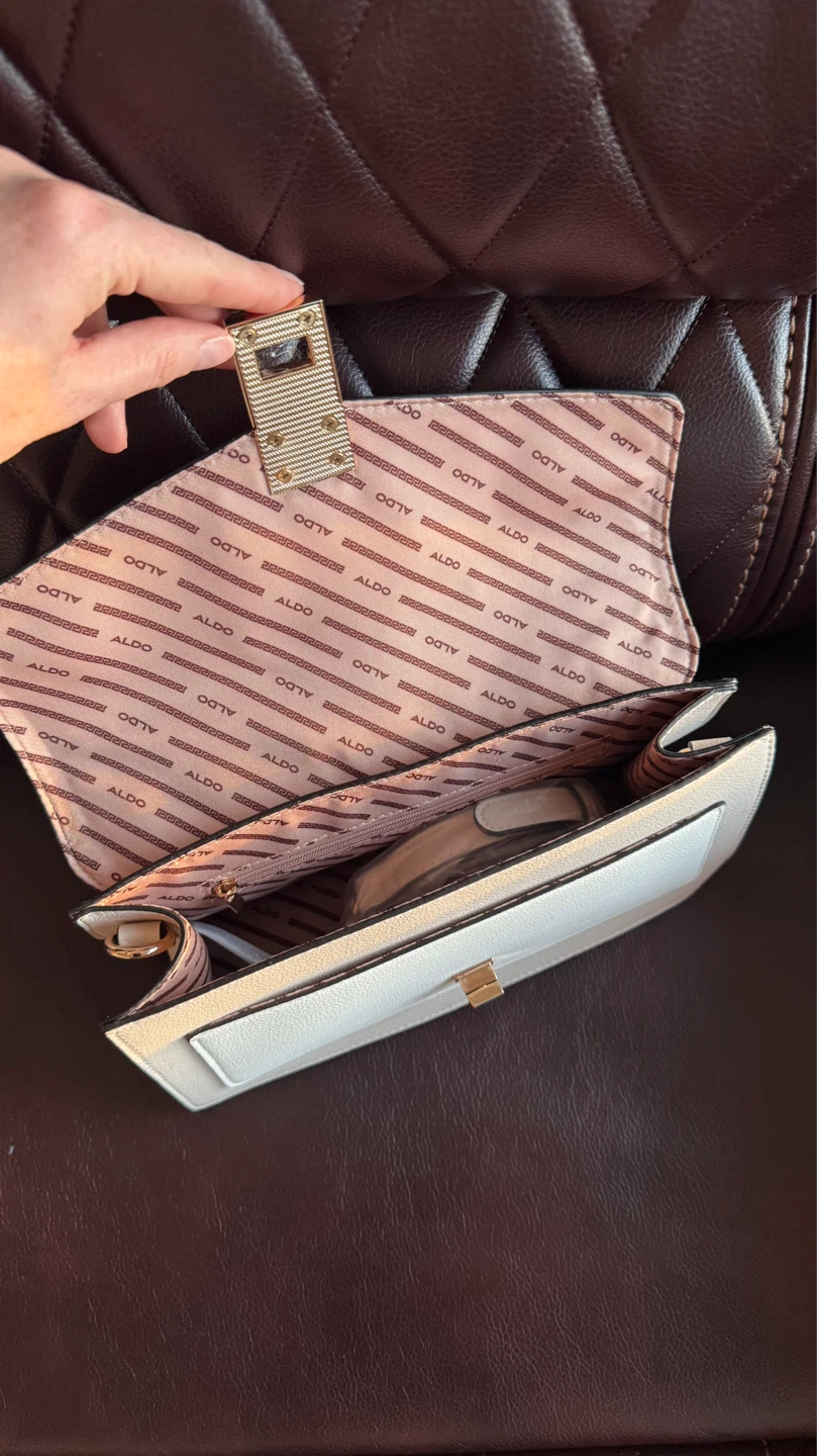 NEW ALDO Satchel Handbag - Black, White, and Pink - photo 4