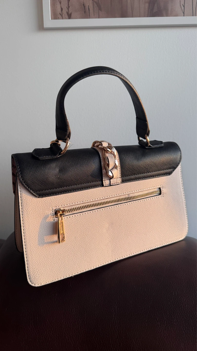 NEW ALDO Satchel Handbag - Black, White, and Pink - photo 3