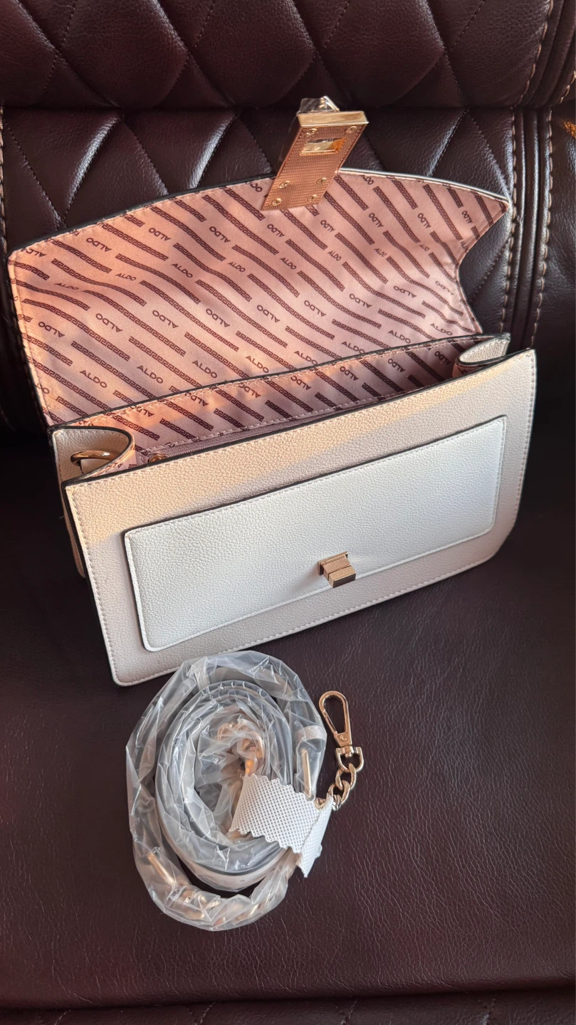 NEW ALDO Satchel Handbag - Black, White, and Pink - photo 5