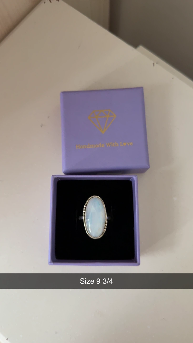 925 Sterling Silver Moonstone Ring - photo 3