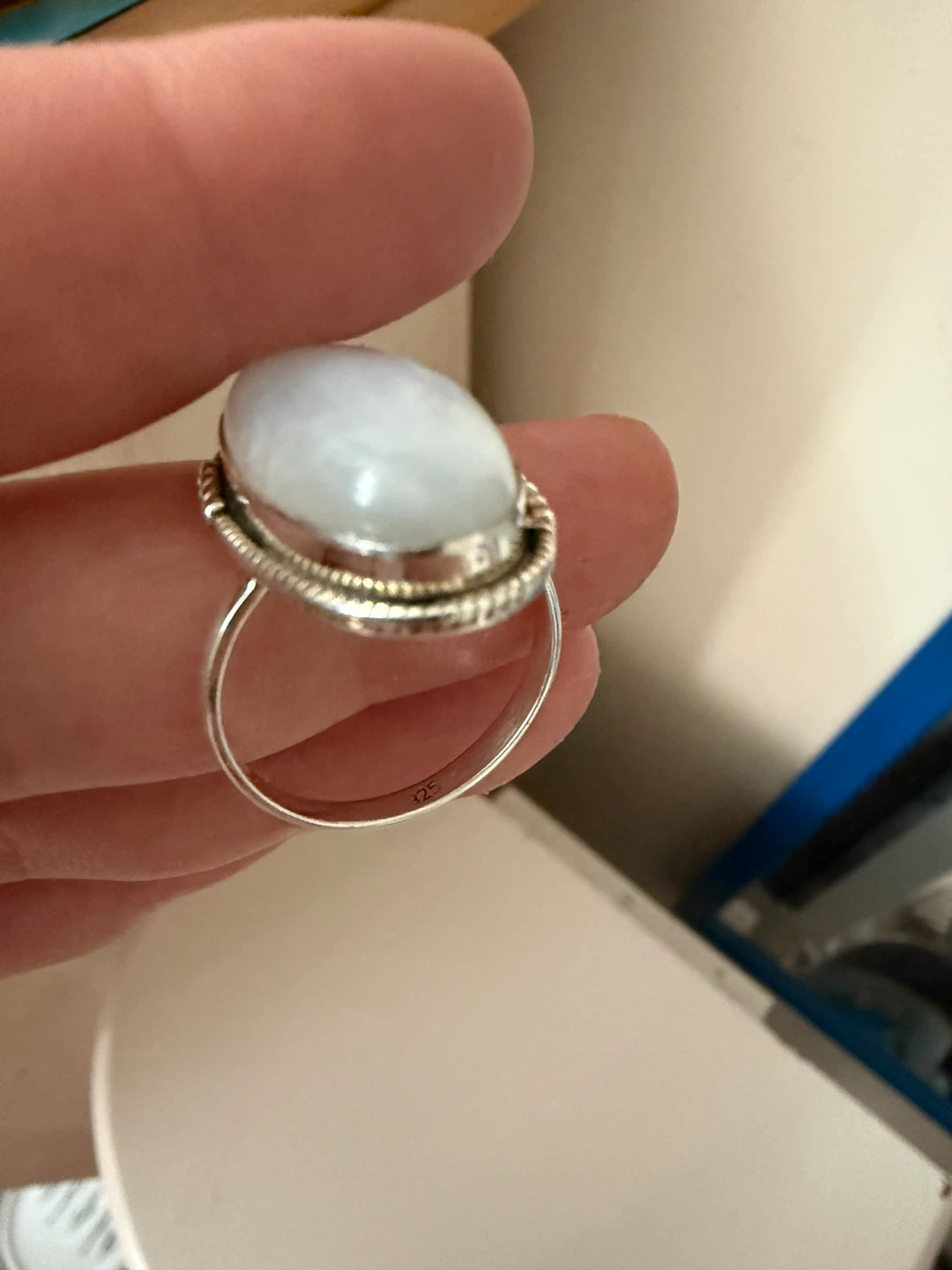 925 Sterling Silver Moonstone Ring - photo 2