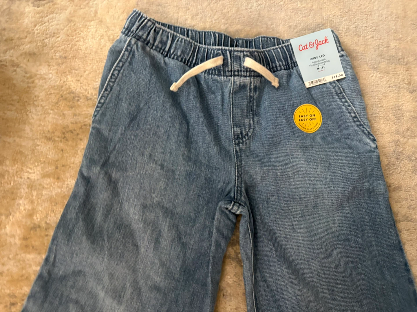 Cat & Jack Wide Leg Jeans - Size M (8) - photo 3