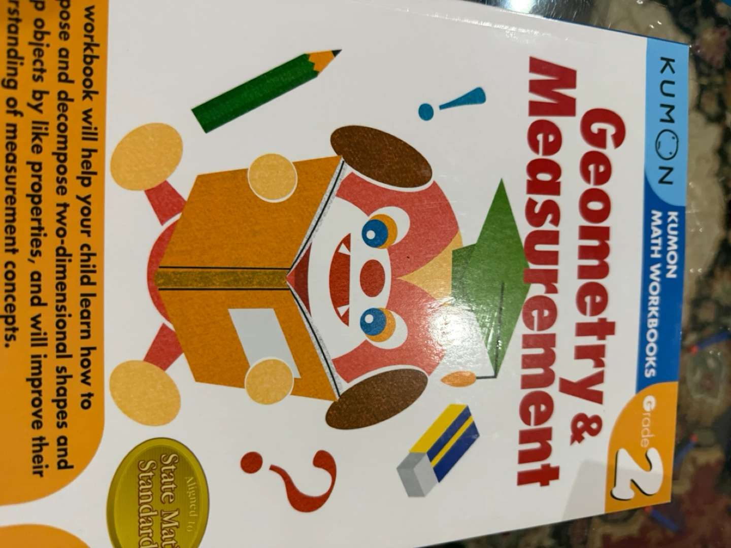 Kumon Grade 2 Geometry & Measurement Math Workbook