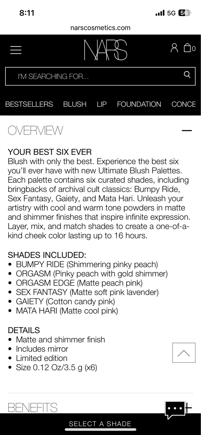 NARS ULTIMATE BLUSH PALETTE I - photo 5