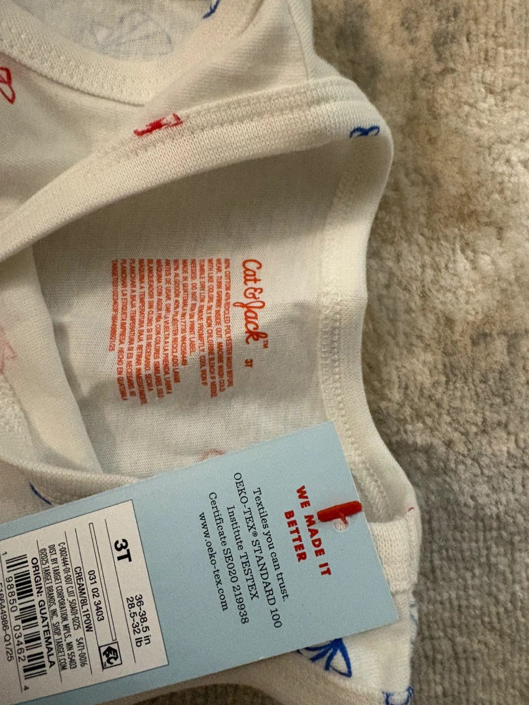 Cat & Jack White Seashell Print Sleeveless Tank Top - 3T - photo 3