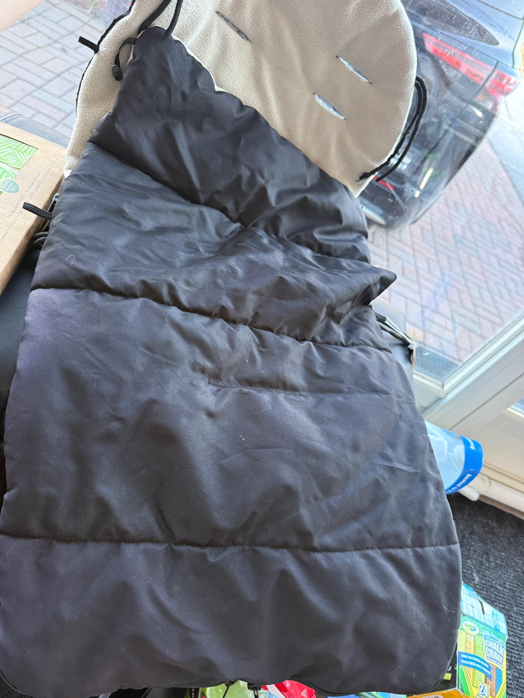 Black Stroller Footmuff