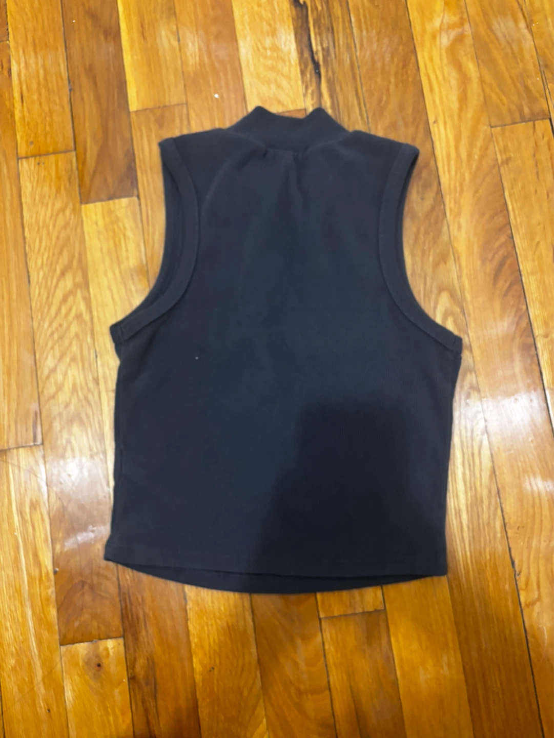 Dark Grey Sleeveless Crop Top