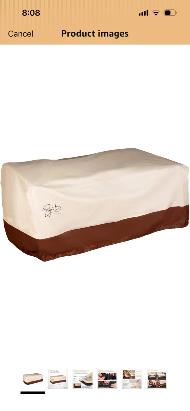 Signature Living Loveseat Patio Cover - 90" W x 42" D x 31" H - photo 4