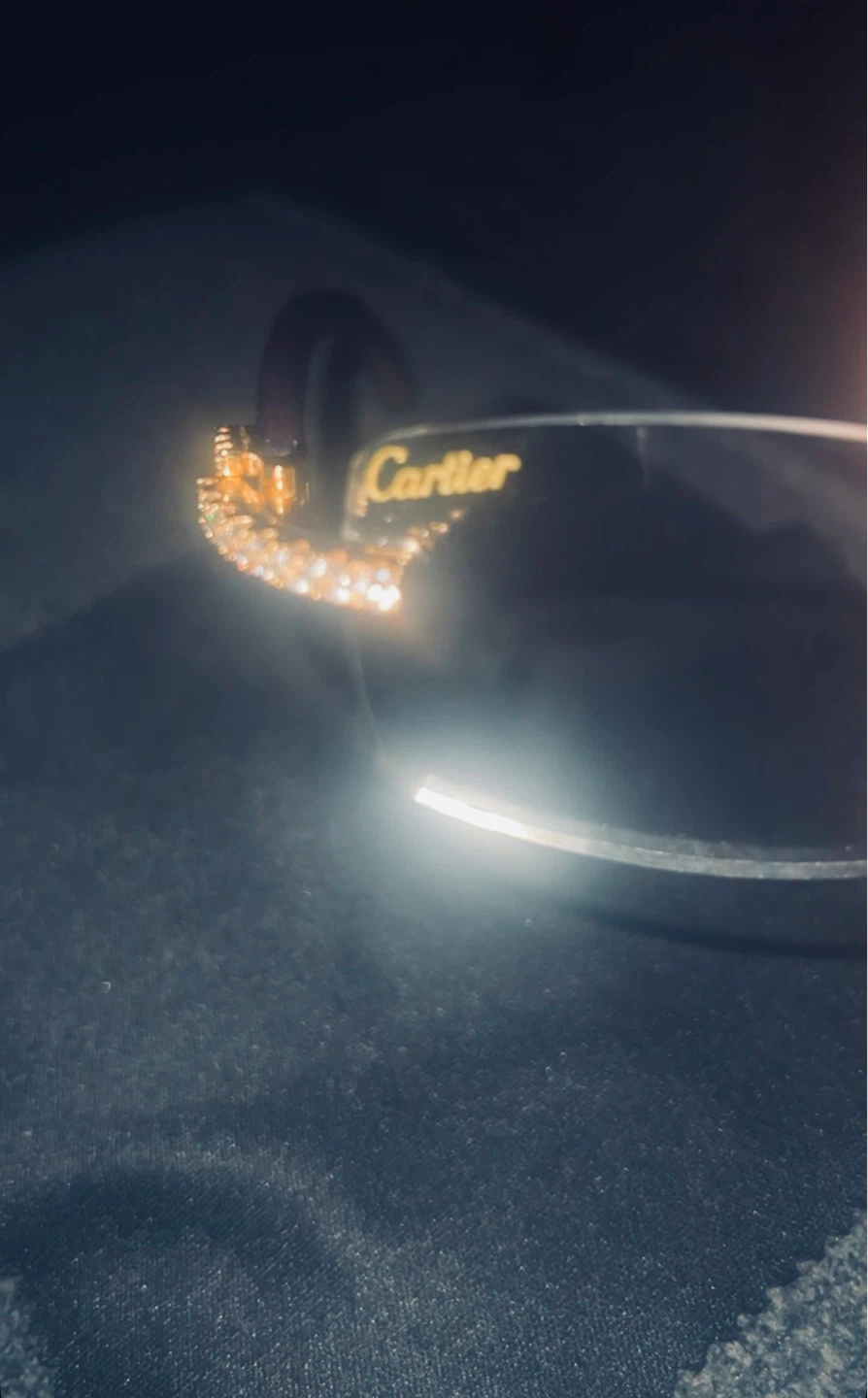 Cartier Rimless Eyeglasses with Rhinestones - photo 3