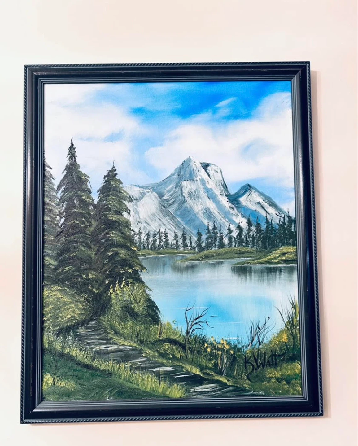 22” Signed oil on canvas Painting