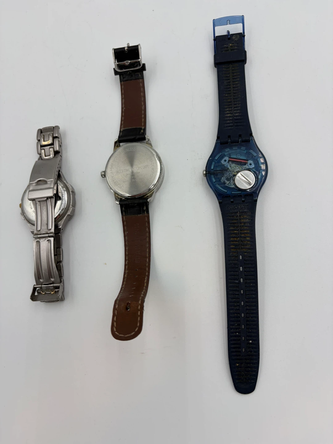 Three Assorted Wristwatches Quartz, Swatch, Swiss Army - photo 2
