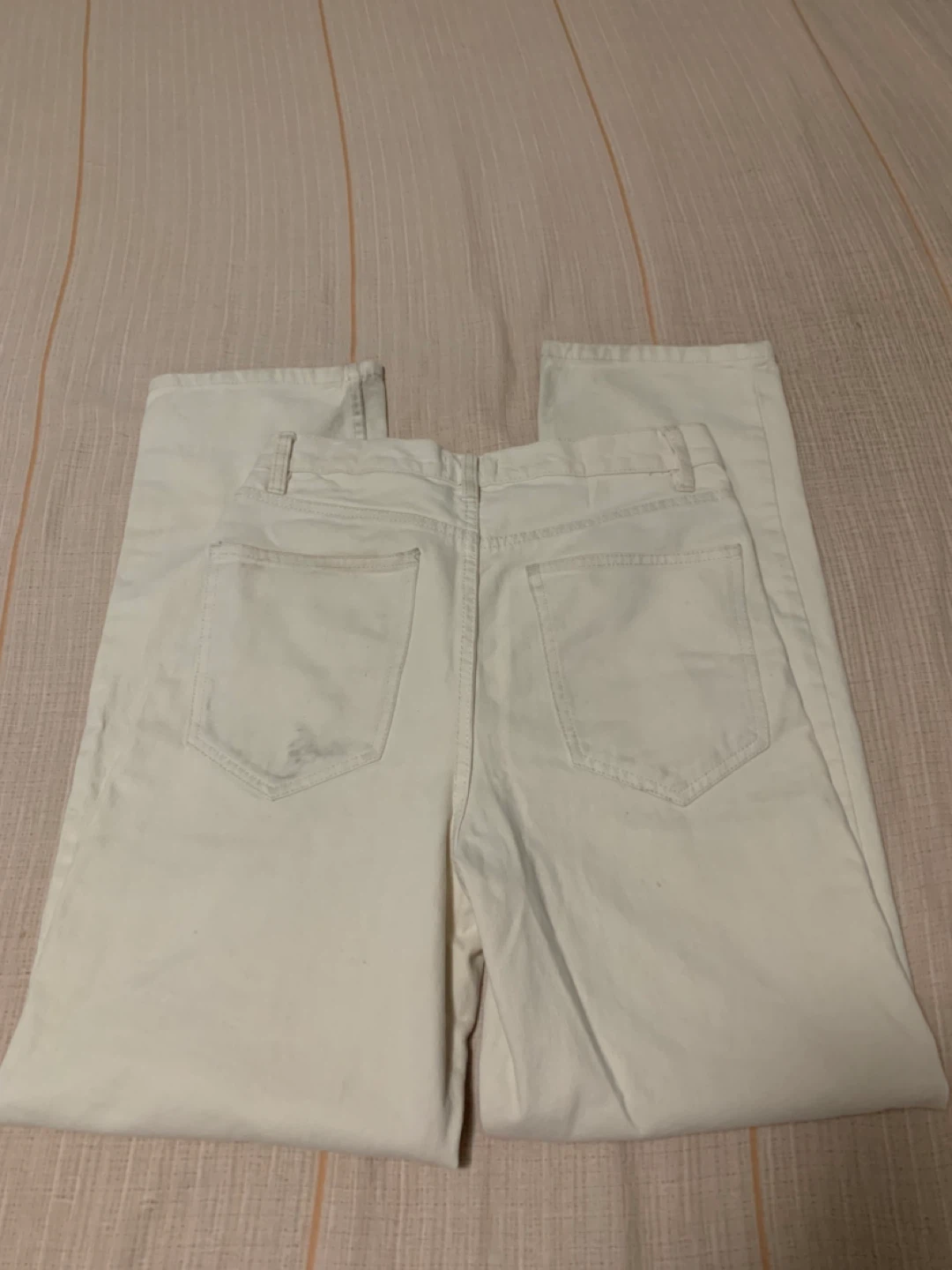 Cream Straight Leg Jeans - photo 2