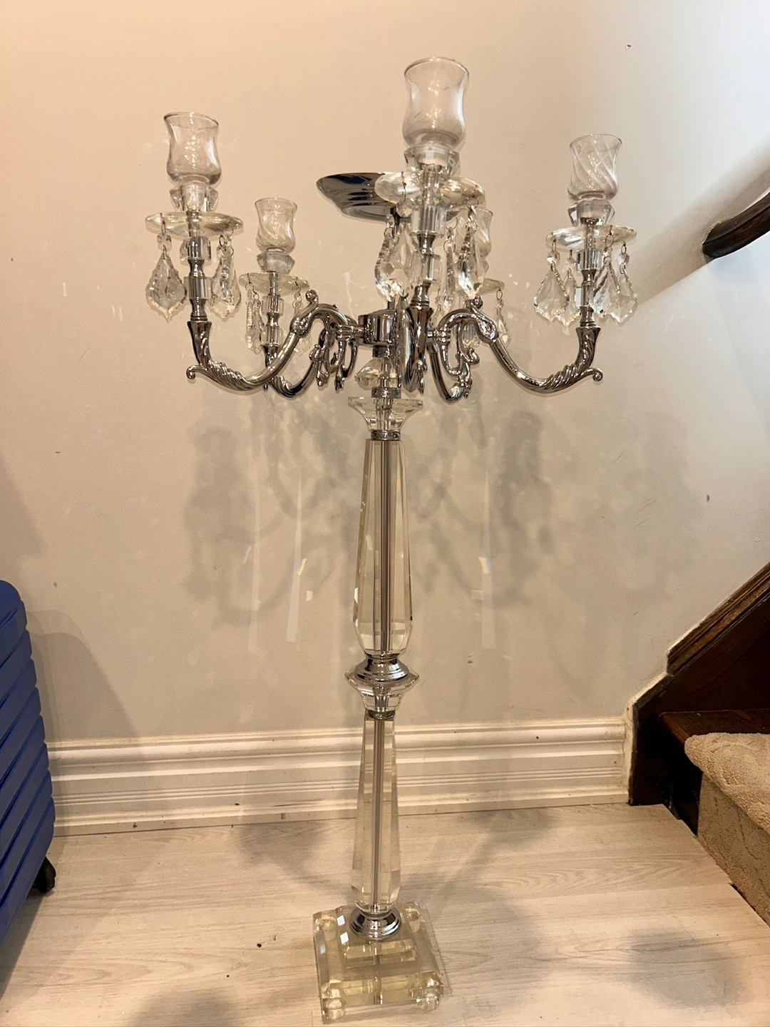 Crystal Candelabra silver