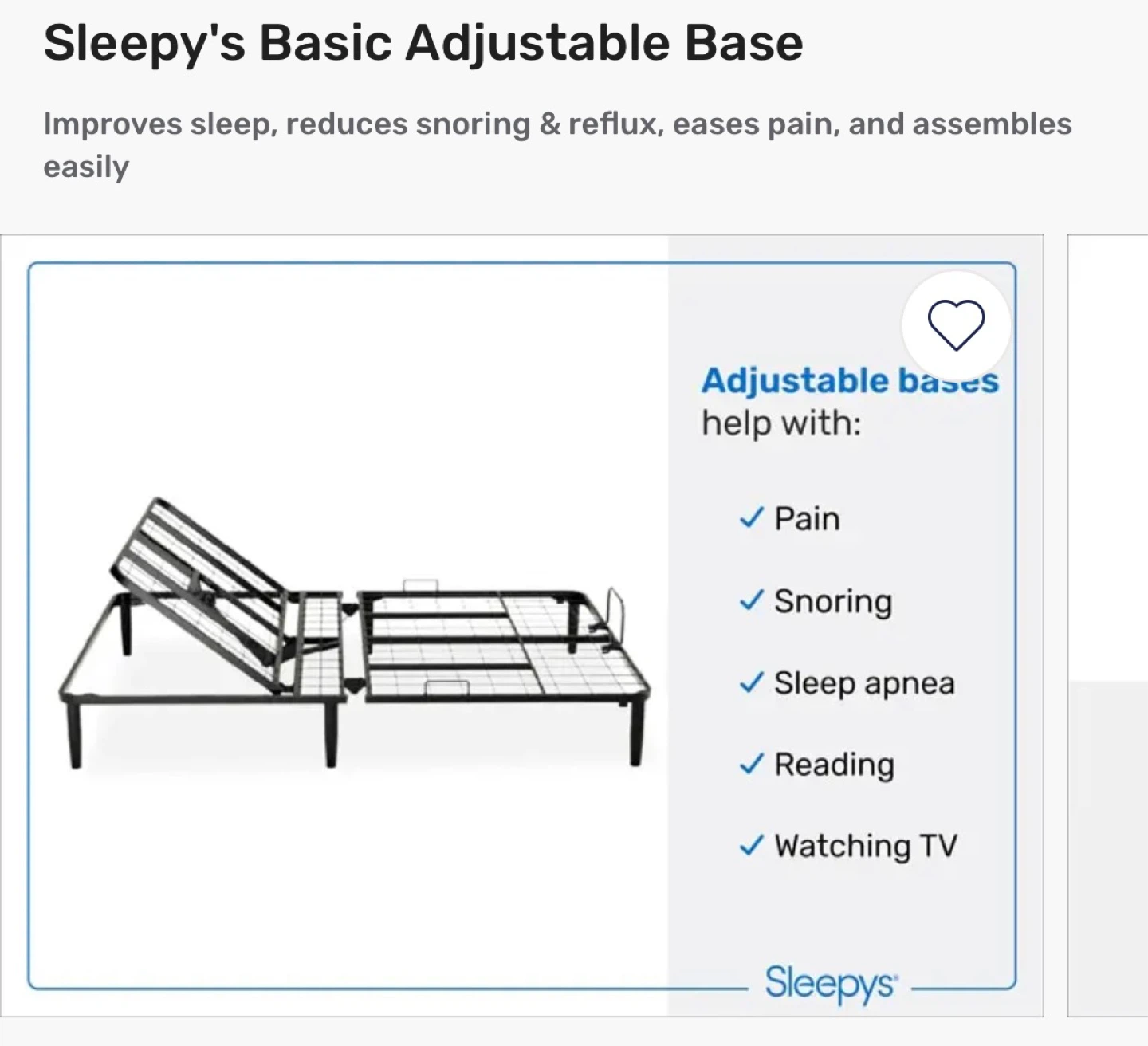 Sleepy's Basic Adjustable Queen Bed Base - photo 3