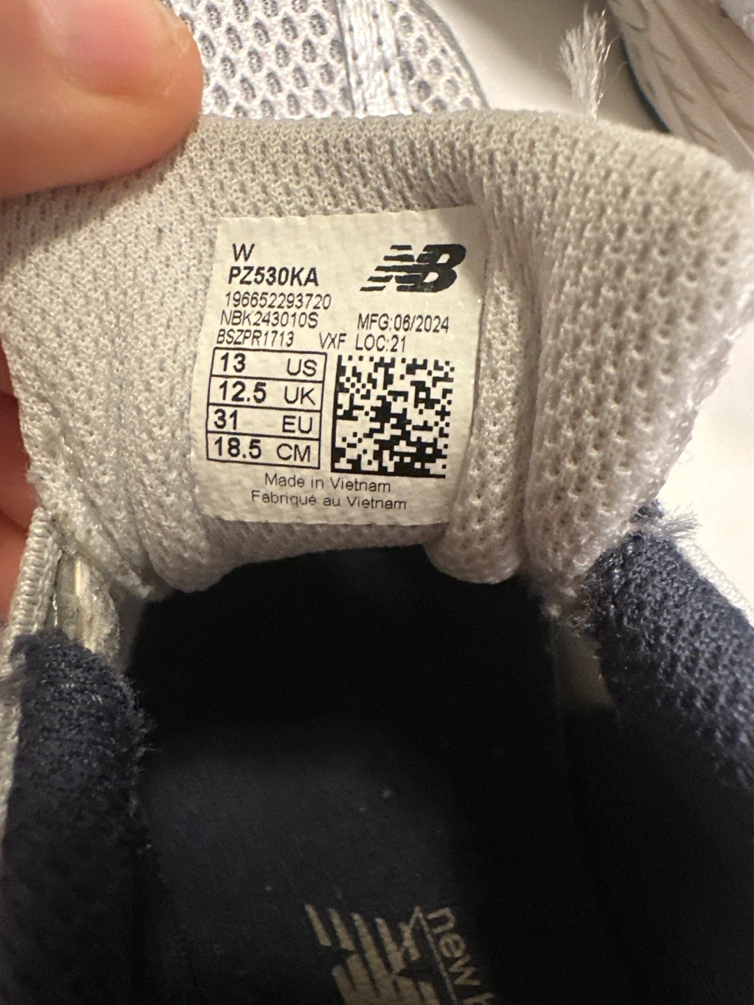 New Balance 530 Running Shoes - Silver - Youth Size 13 - photo 2