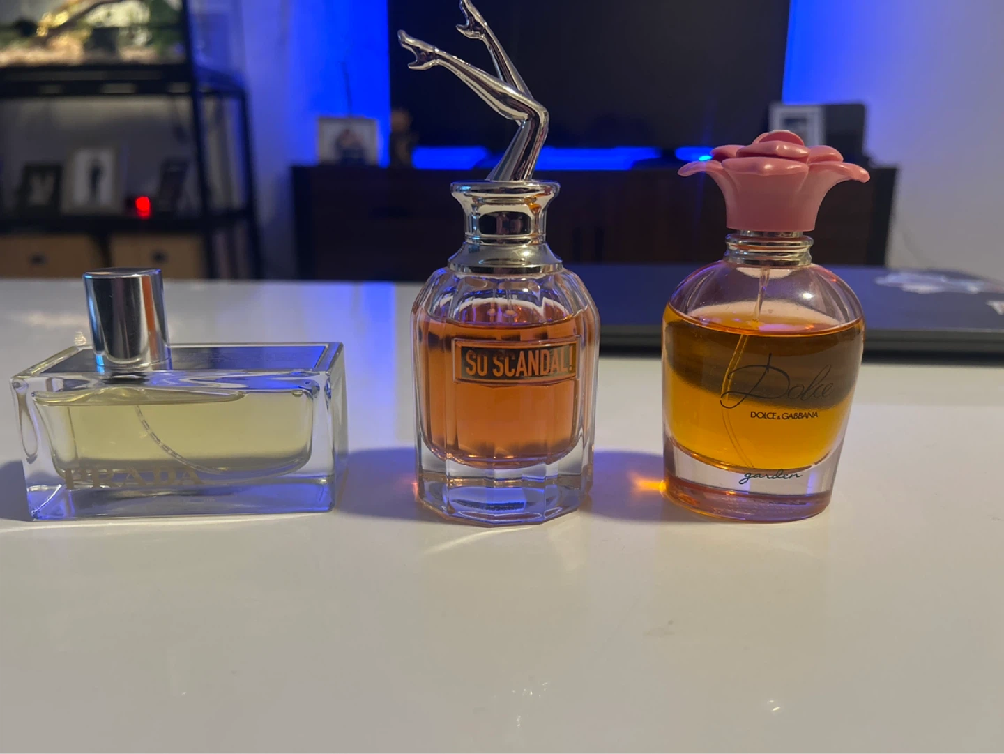 Assorted Perfumes: Prada, Jean Paul Gaultier, Dolce & Gabbana