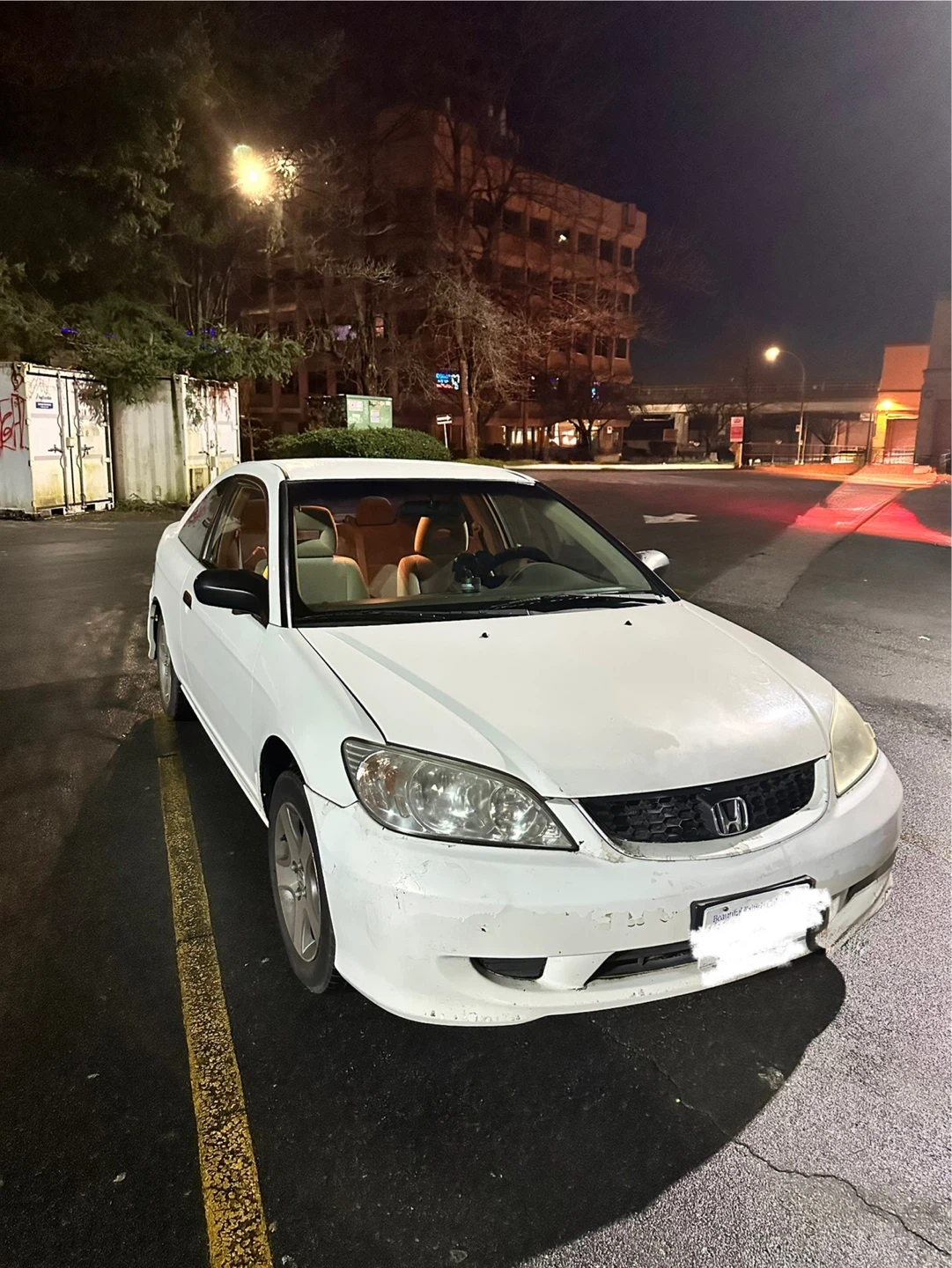 White Honda Civic Coupe 2004 - photo 2