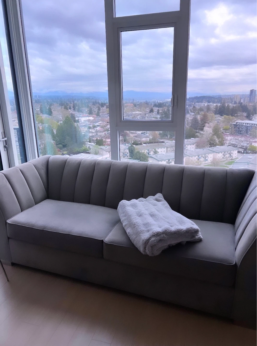 $70 Gray Large Sofa