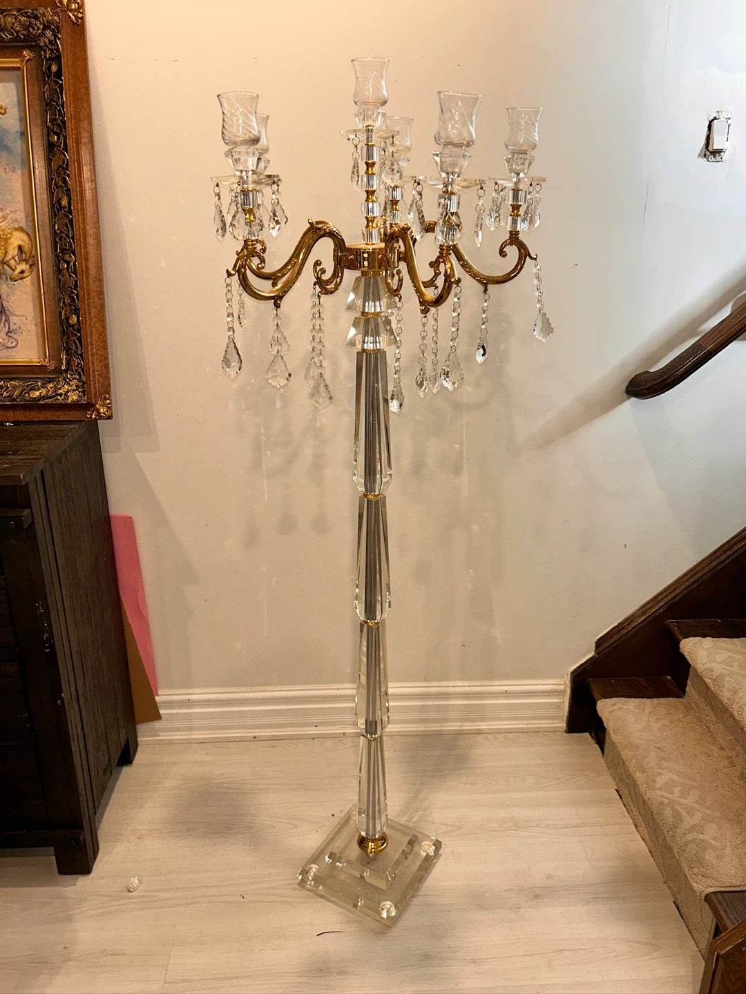 Crystal Candelabra Floor