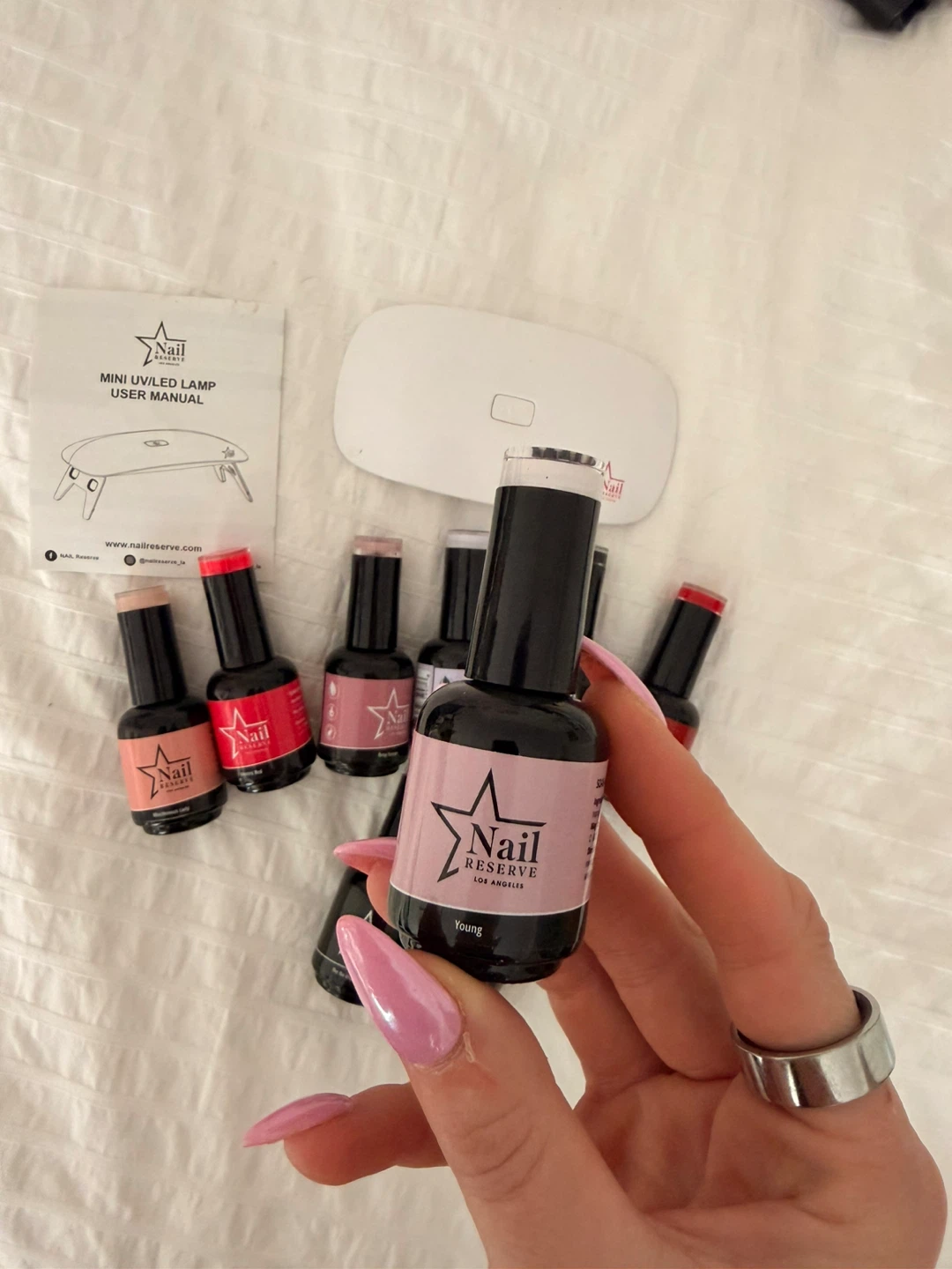 🌱Nail Reserve Gel Polish Kit with Mini UV Lamp - photo 2