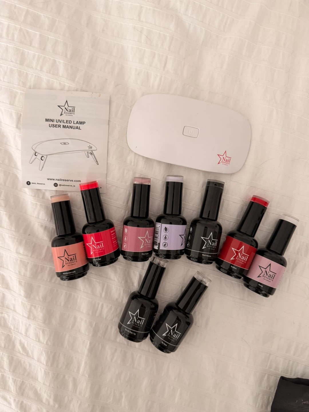 🌱Nail Reserve Gel Polish Kit with Mini UV Lamp