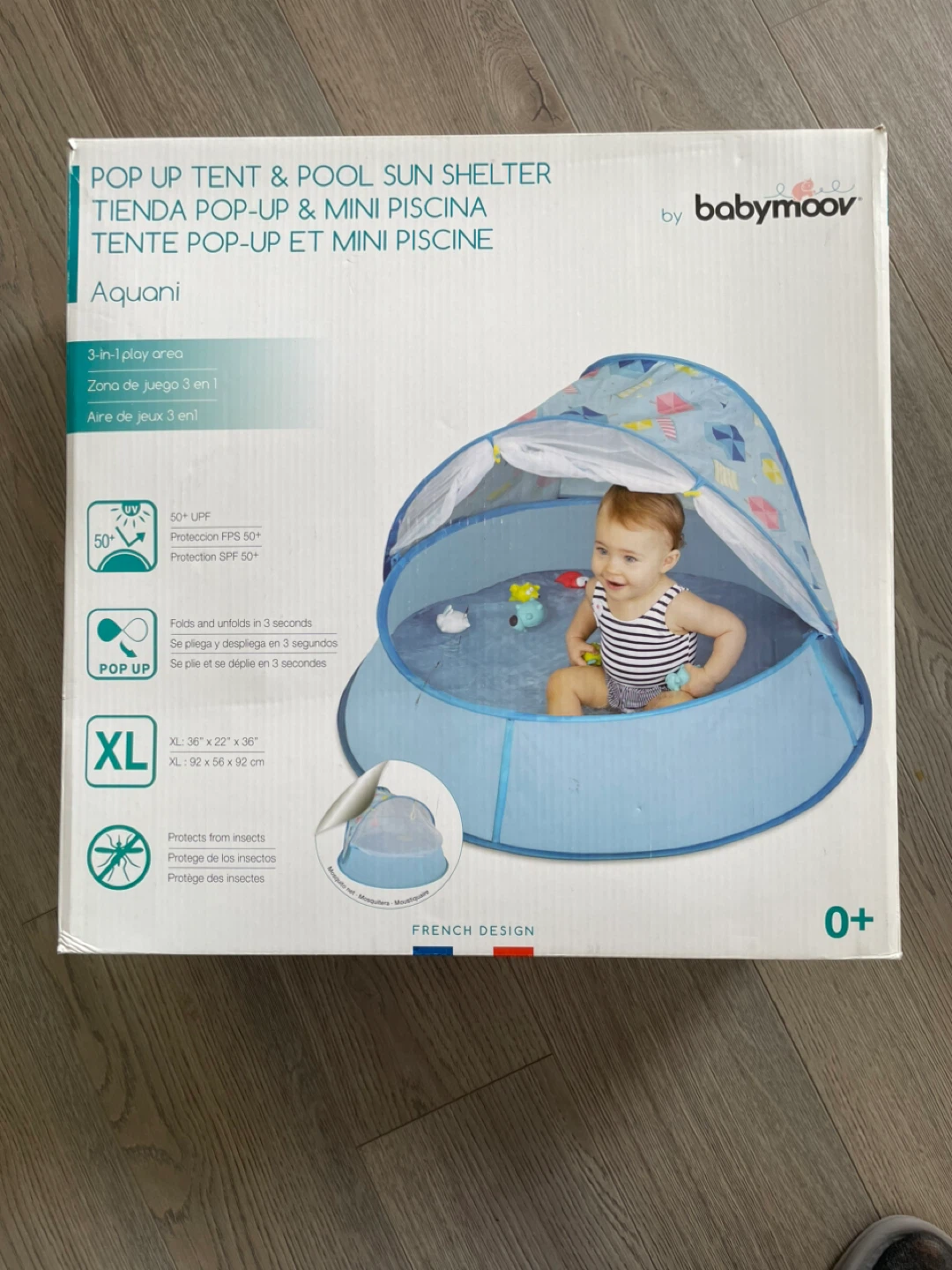 Babymoov Aquani Pop Up Tent & Pool Sun Shelter