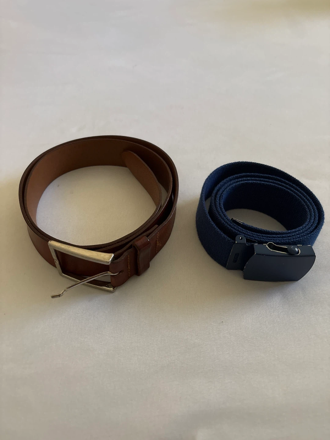 H&M Brown Leather Belt and Blue Belt - photo 2