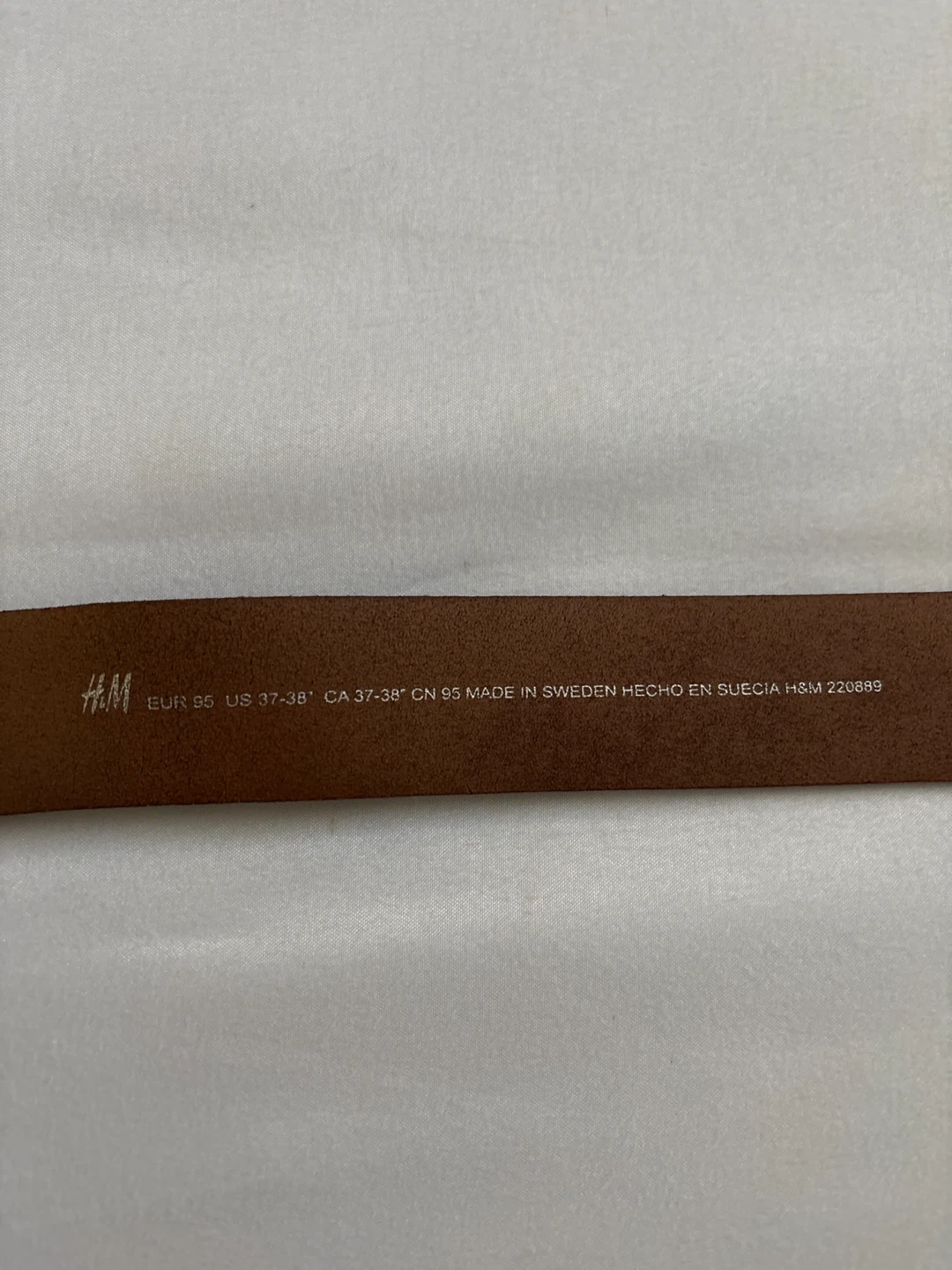 H&M Brown Leather Belt and Blue Belt - photo 3