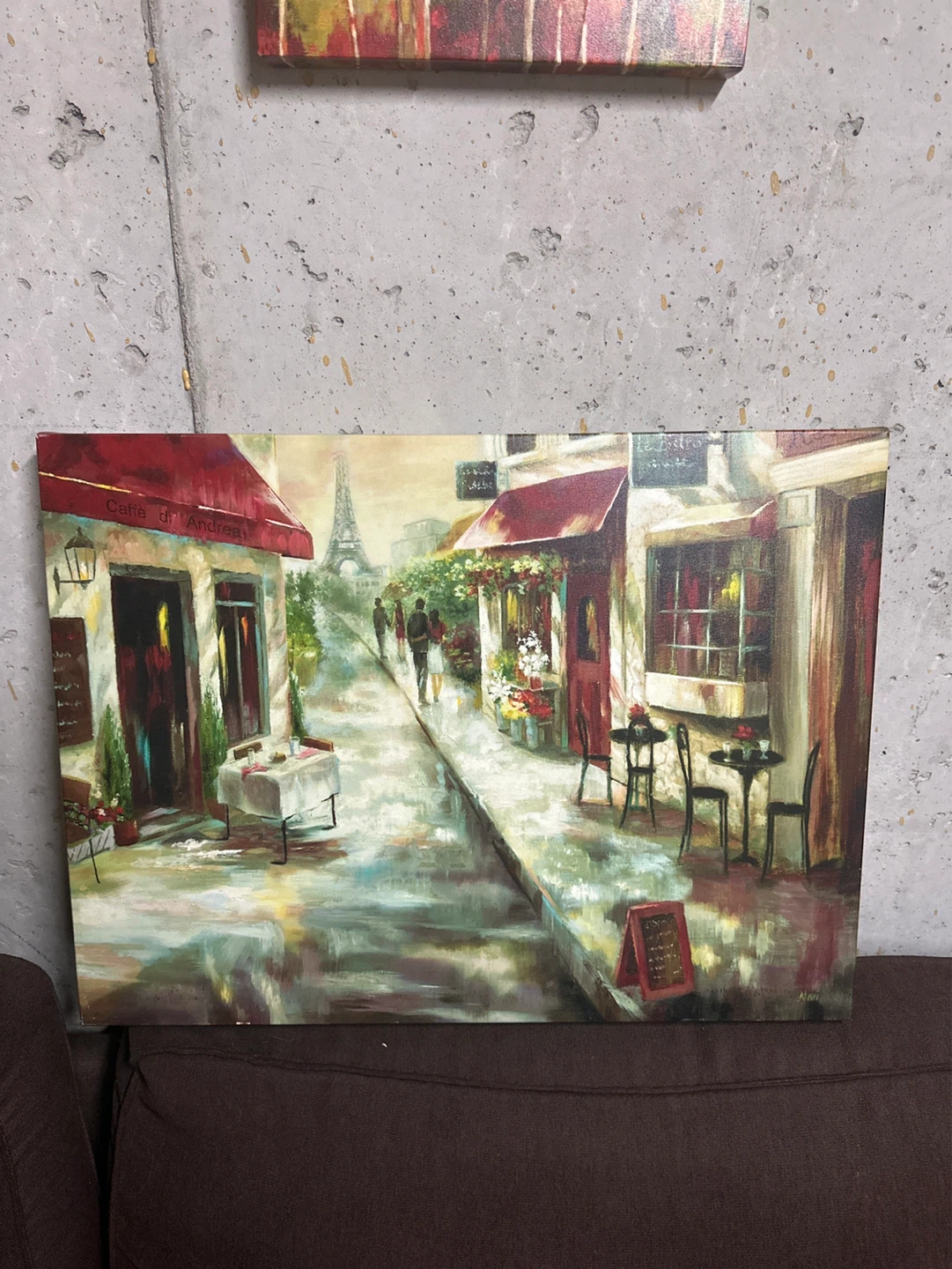 Paris Cafe Scene Canvas Painting - photo 2