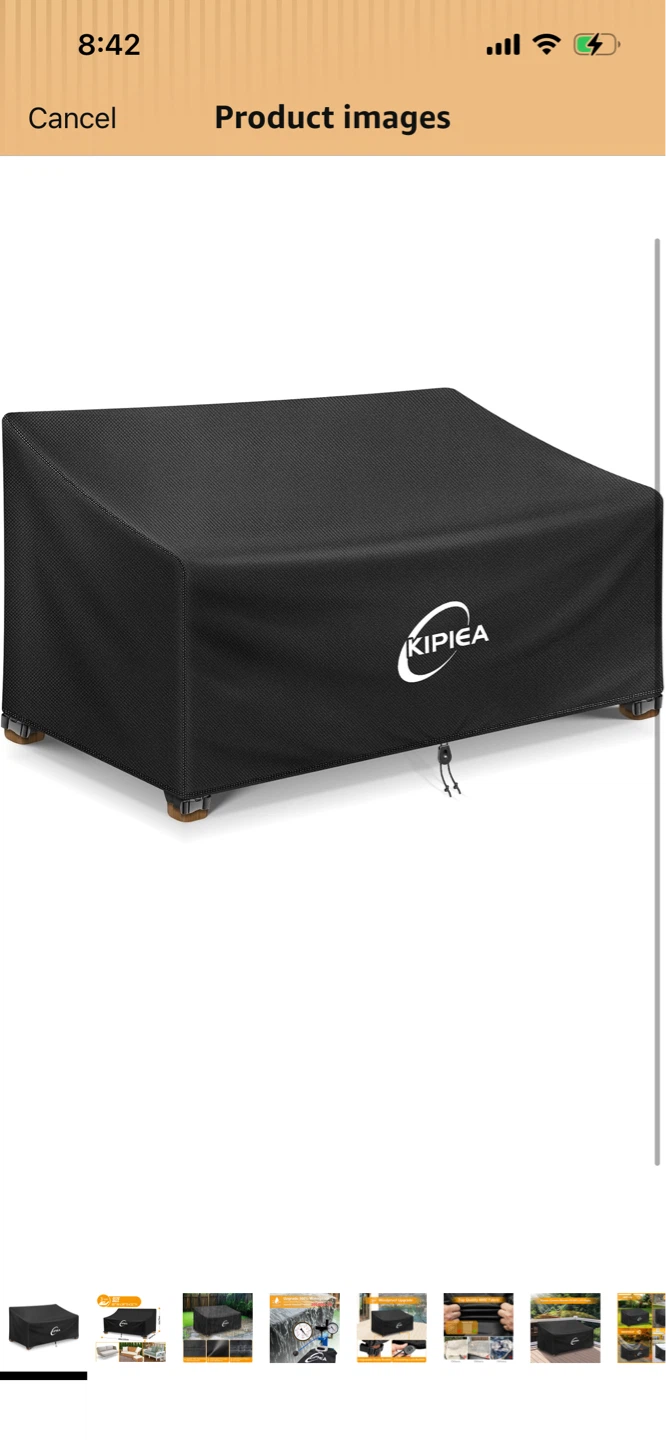 Brand New-Kipiea Black Outdoor Furniture One Pc Cover!