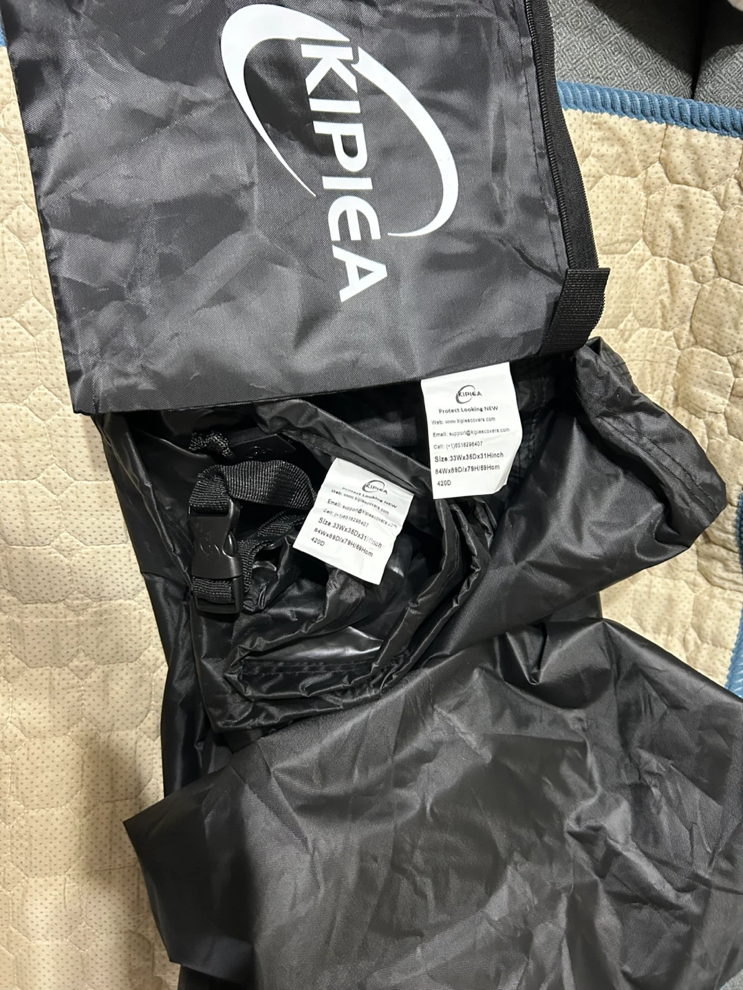 Brand New-Kipiea Black Outdoor Furniture One Pc Cover! - photo 4