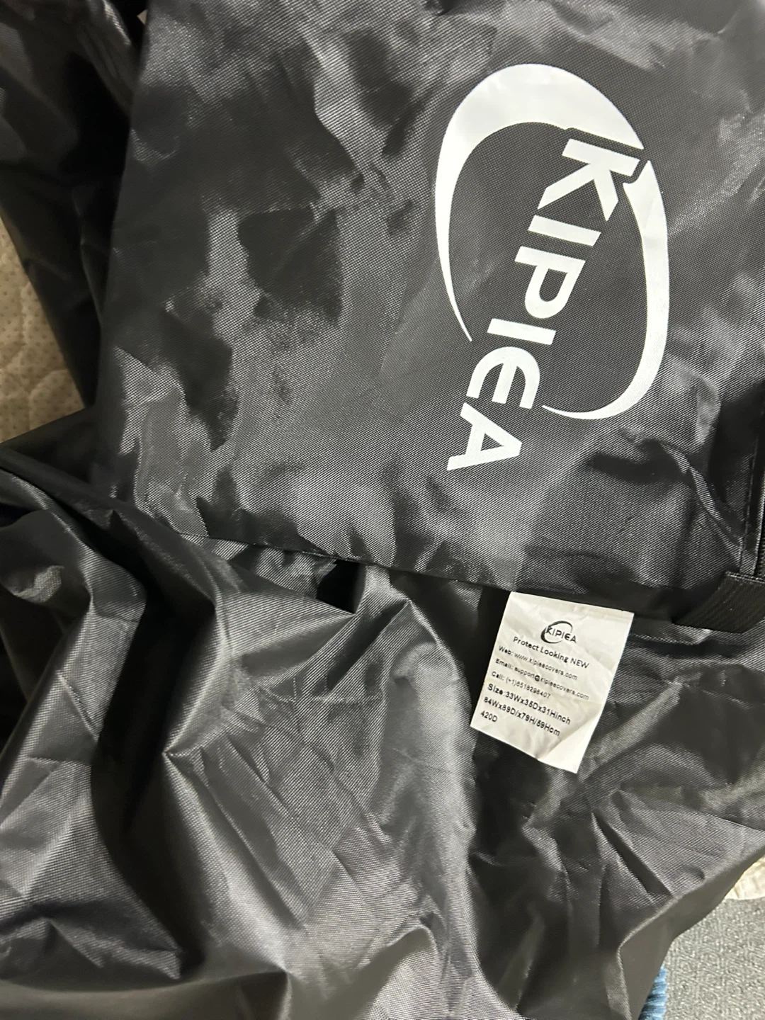 Brand New-Kipiea Black Outdoor Furniture One Pc Cover! - photo 3