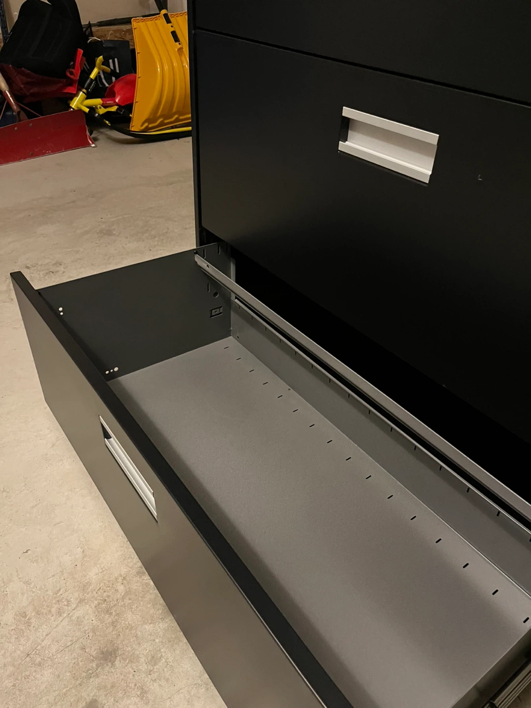 Staples Black 3-Drawer Filing Cabinet - photo 4