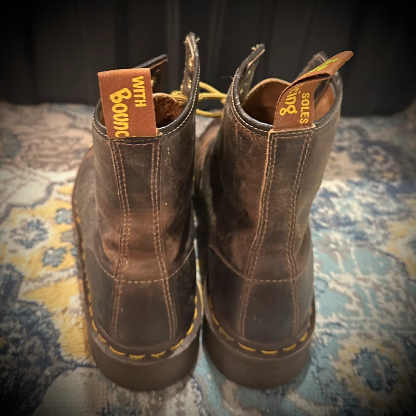 Dr. Martens 1460 Crazy Horse Leather Lace Up Boots Size 9 - photo 3