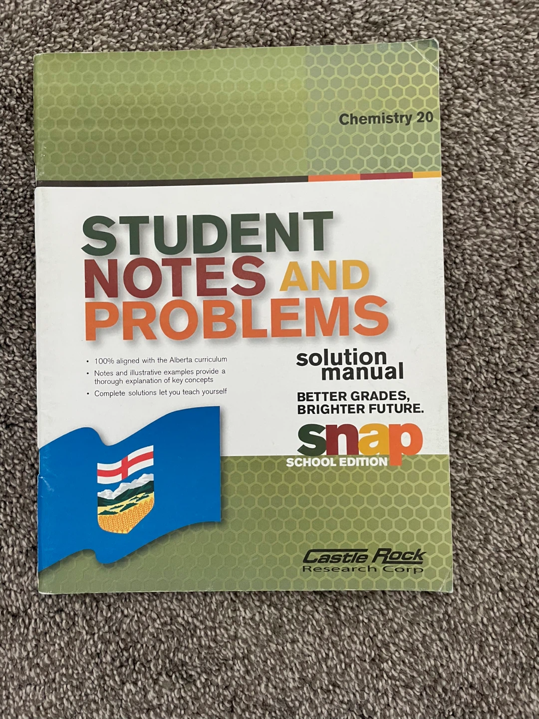 Chemistry 20 Student Notes and Problems Solution Manual