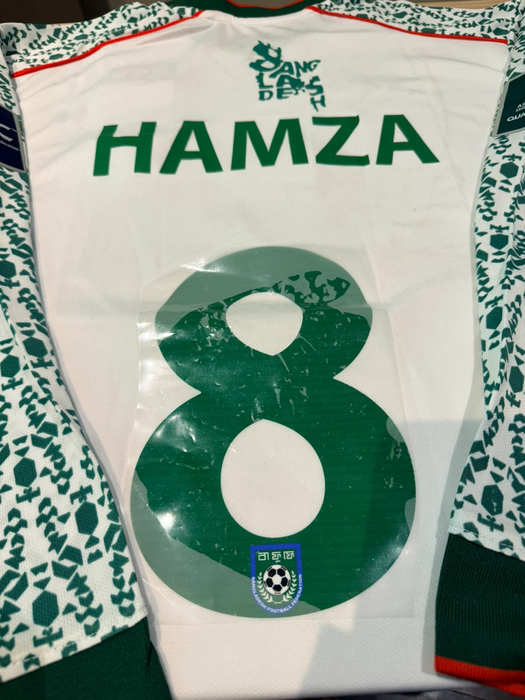 Bangladesh National Football Team Jersey Hamza #8 - photo 4