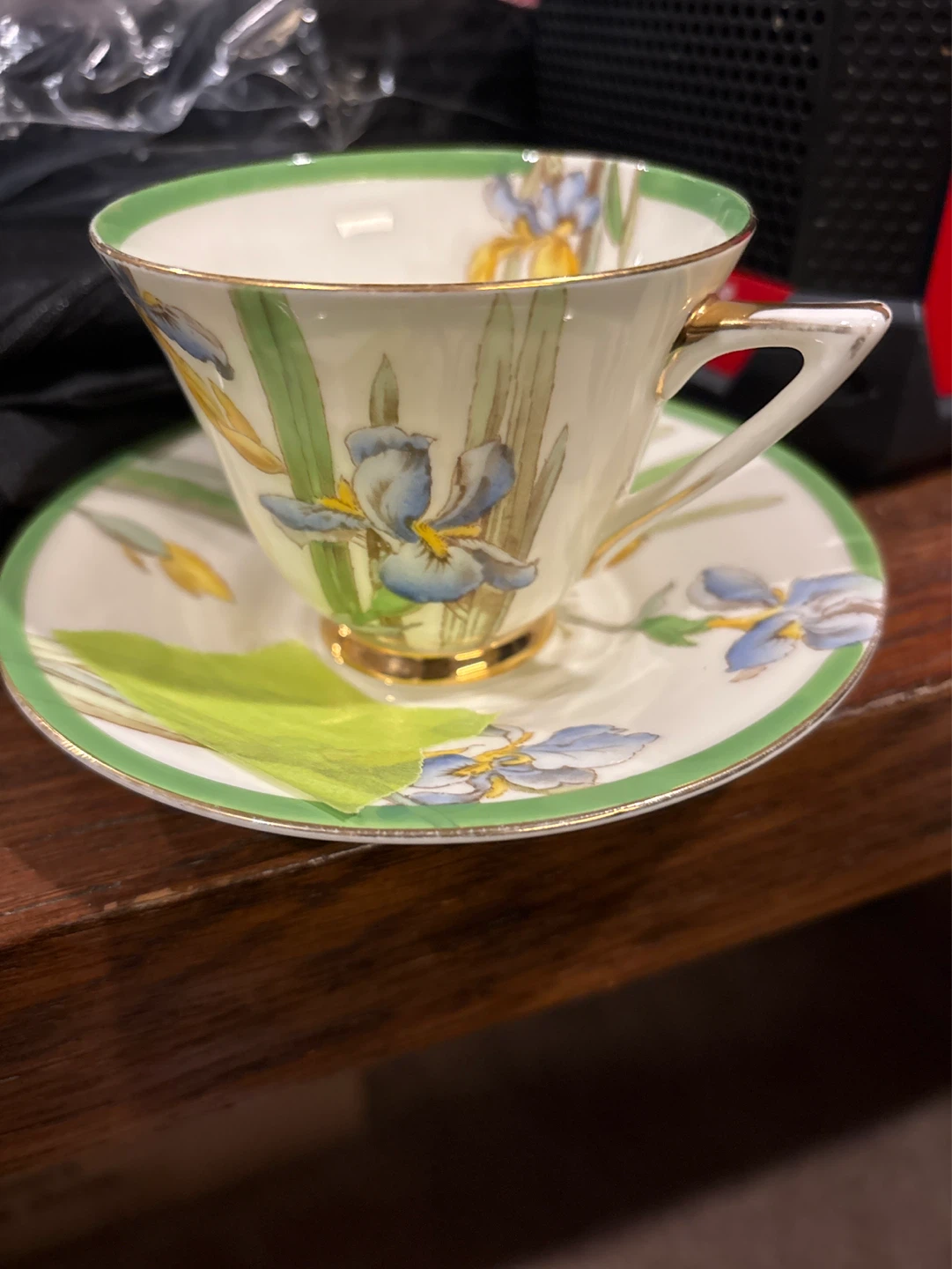 Vintage Floral Teacup and Saucer