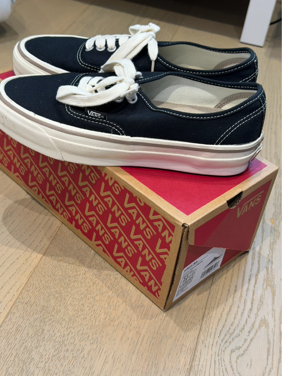 Vans Authentic Low Top Shoes - Black/Off-White - photo 2