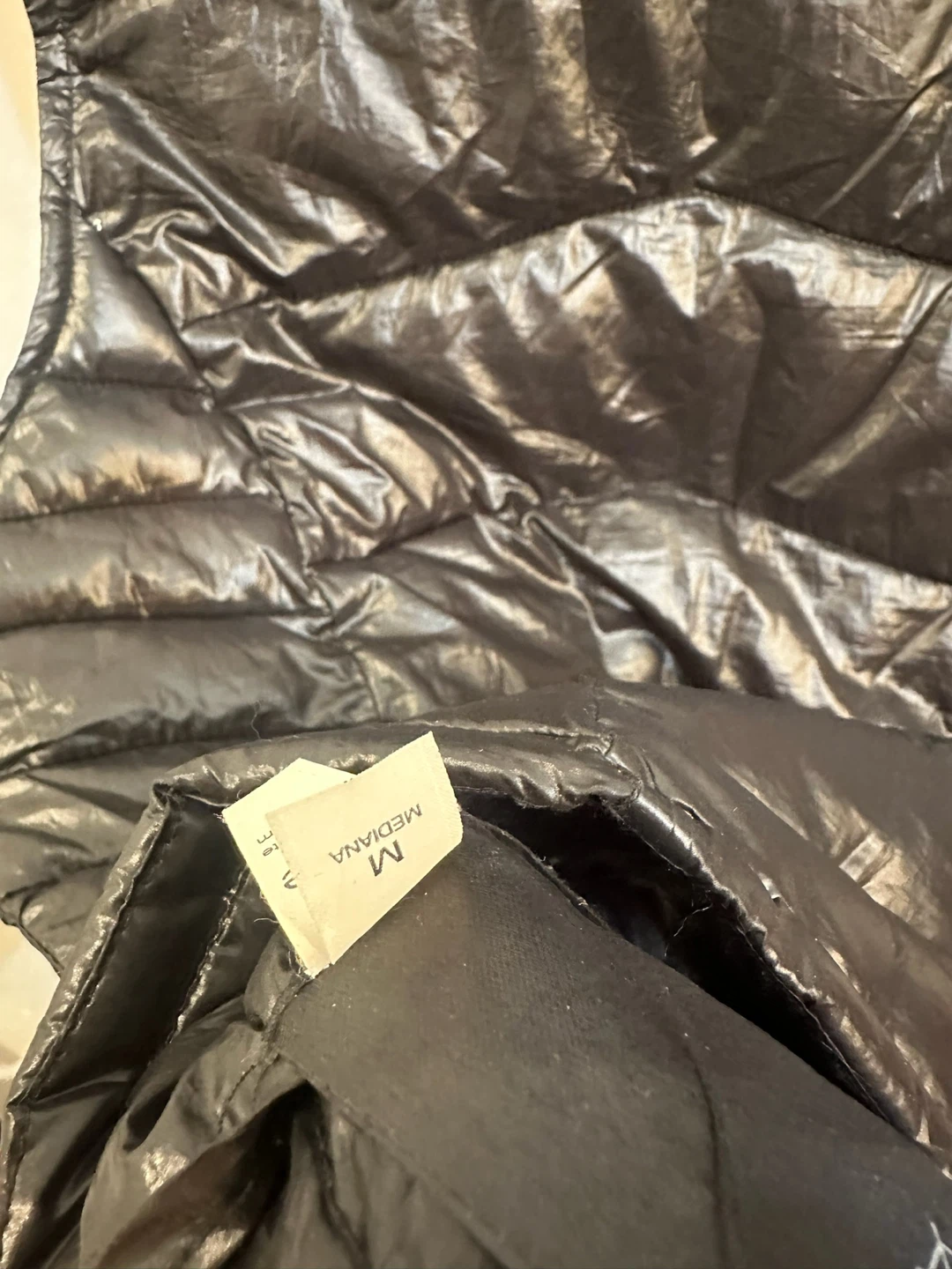 Black Bebe Puffer Vest - Size M - photo 4