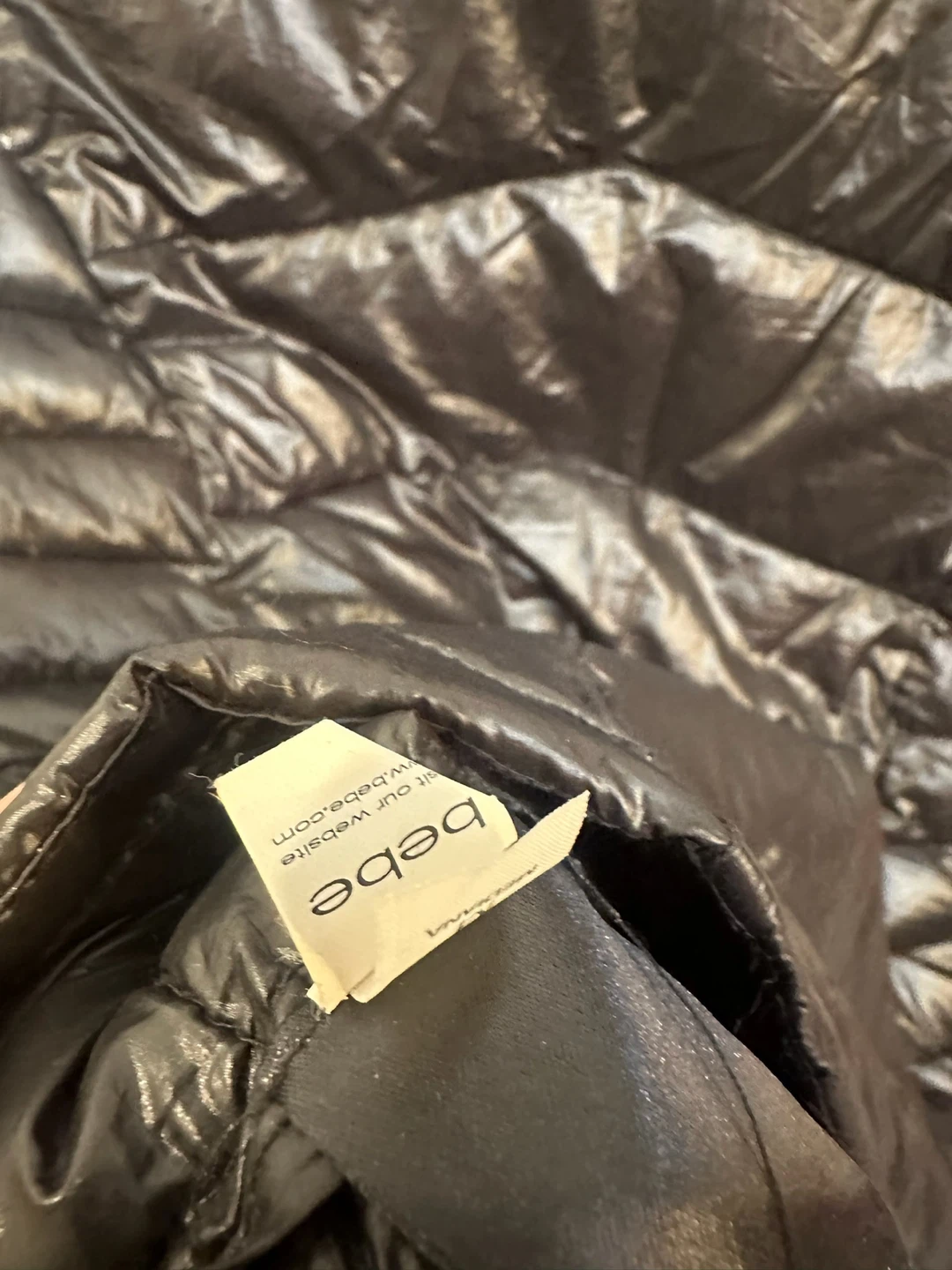 Black Bebe Puffer Vest - Size M - photo 5