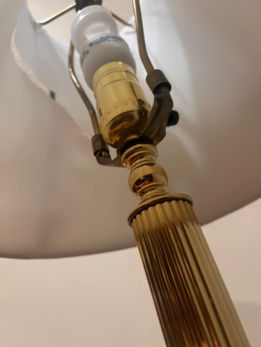 Gold and Clear Accent Table Lamp 35” inch - photo 3