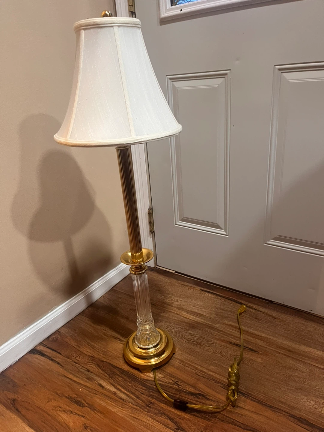 Gold and Clear Accent Table Lamp 35” inch