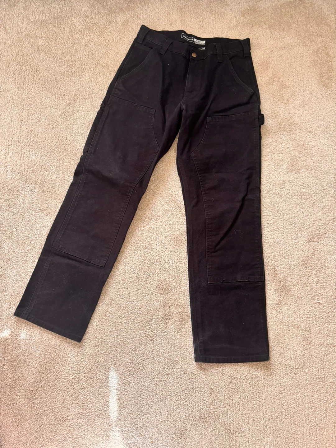 Carhartt Relaxed Fit Work Pants - Black - 32x30