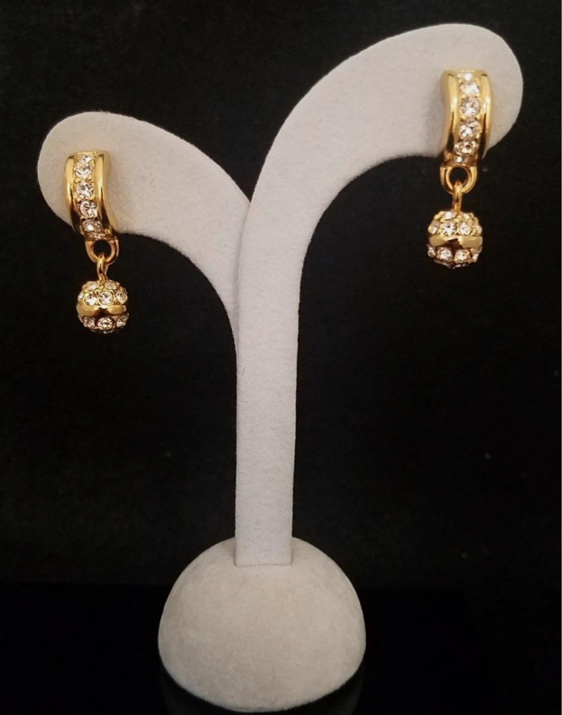 Swarovski Crystal Ball Drop Earrings - photo 3